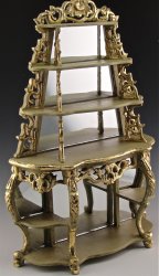 Carved Etagere