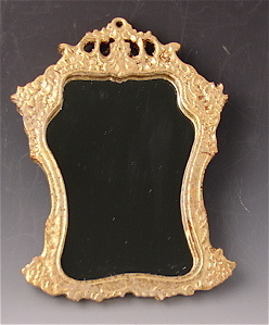 Petite Gold Mirror - Click Image to Close